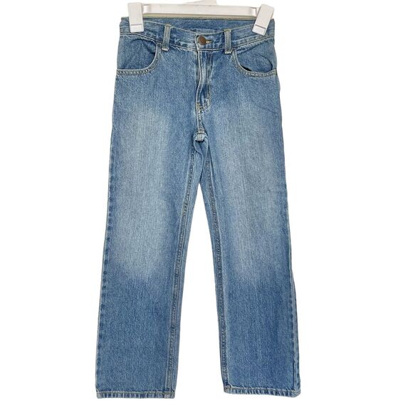 Gymboree Jeans Boys Size 8 Light Wash Denim Back To School Straight Leg Cotton - Picture 1 of 9